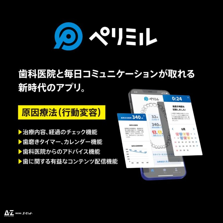 ブルーラジカルと連携する原因療法アプリ「ペリミル」